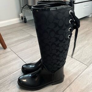 Coach “Tristee” Black Women's Boots NWOT